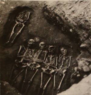 Ilustračný obrázok z archeologického výskumu na Kežmarskom hrade.