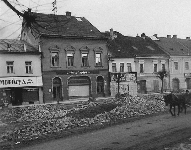 Centrum mesta a židovské obchody po výtržnostiach (foto: Múzeum v Kežmarku)