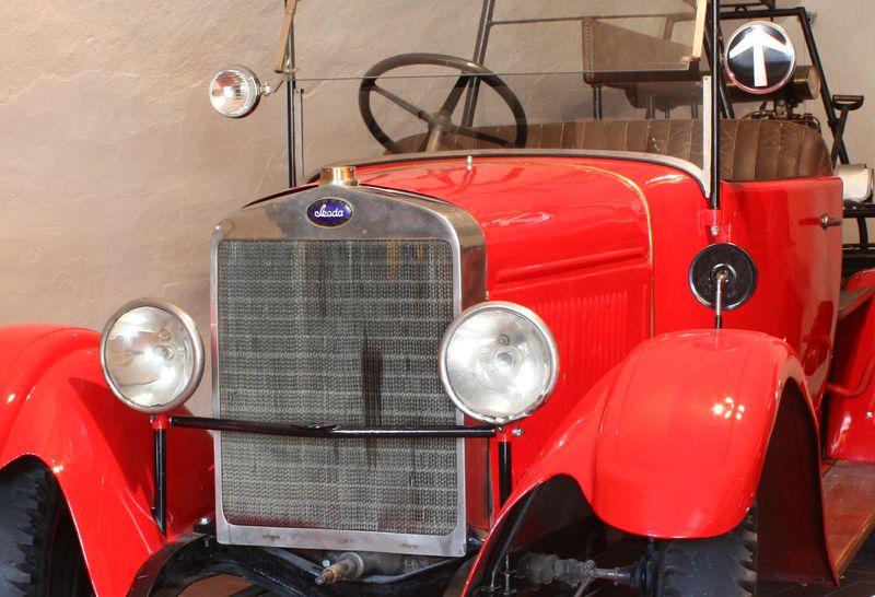 Hasičské auto Škoda 154 (1929) zo zbierky Múzea v Kežmarku